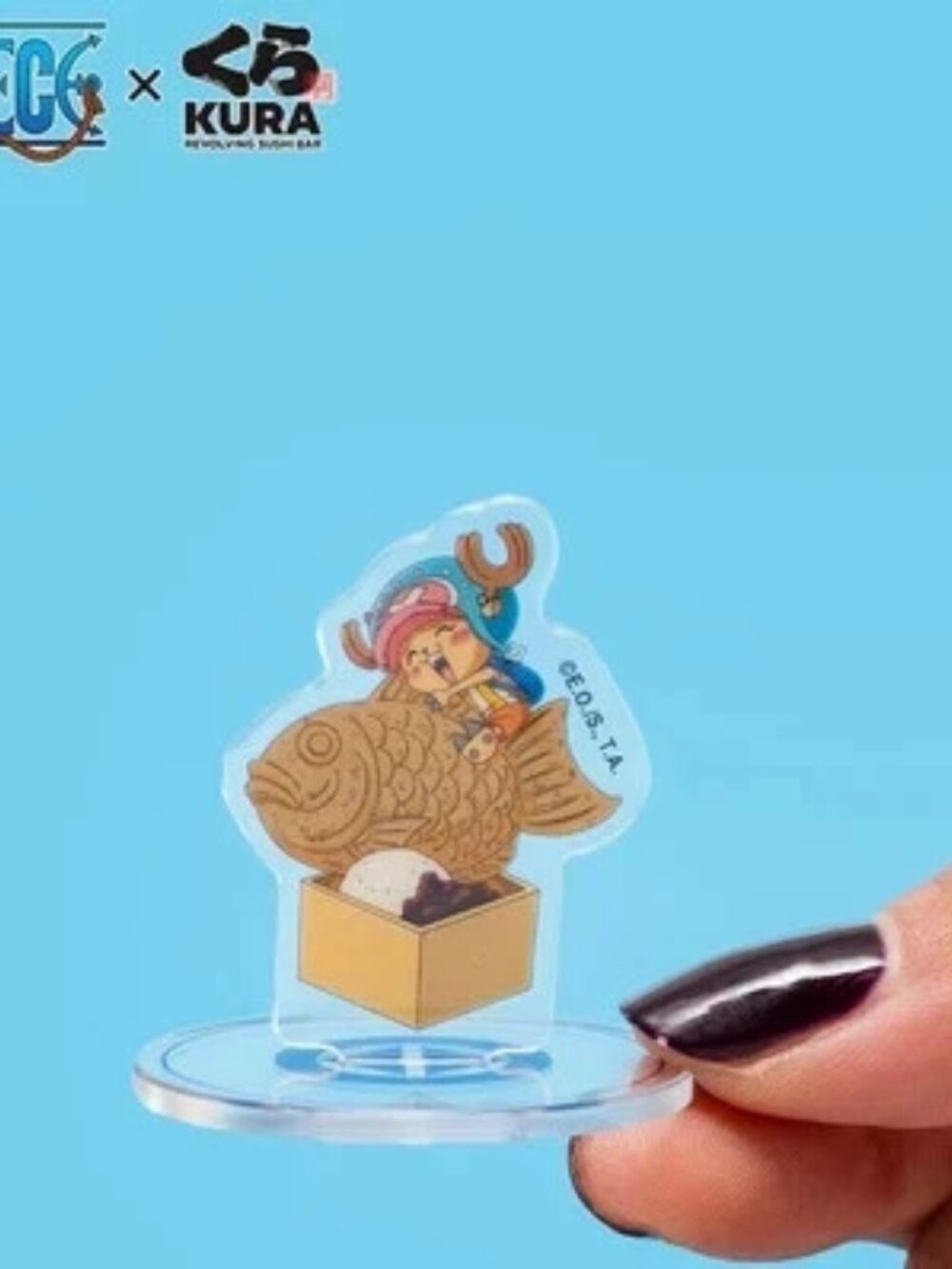 One Piece x Kura Revolving Sushi Exclusive New Chopper Acrylic Figure Stand NEW